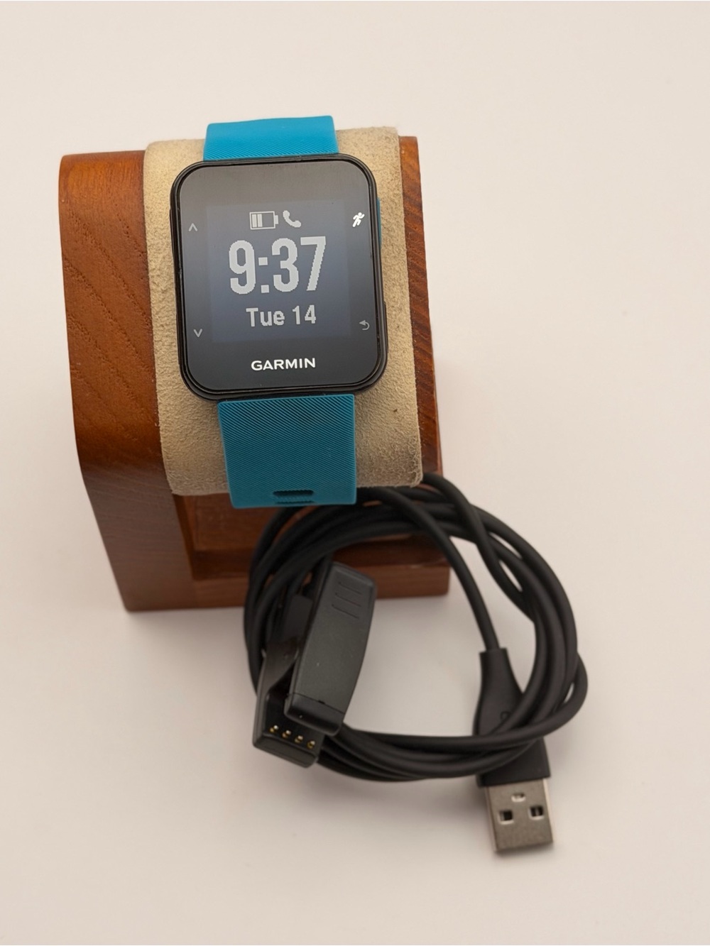 Garmin Forerunner 30, Tested, Blue & Black, Charger included, very good